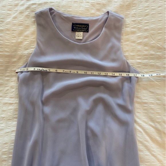 Women's Lavender Dress with Sheer Floral Overlay Jacket/2pcs Size 10P - Picture 7 of 10